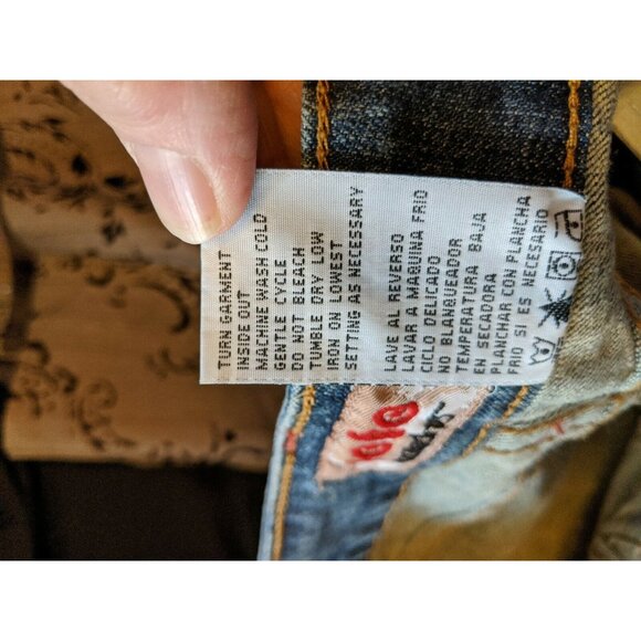 NOBO No Boundaries Stretch Jean Denim Skirt Size 9 Juniors Embroidered - Picture 5 of 8